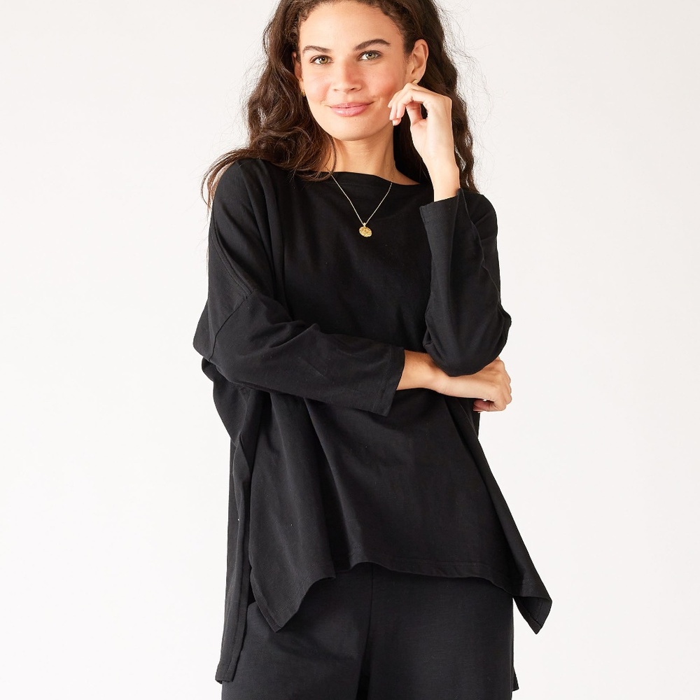 Mersea Black Catalina Slub Tee ~ One Size - 100% cotton